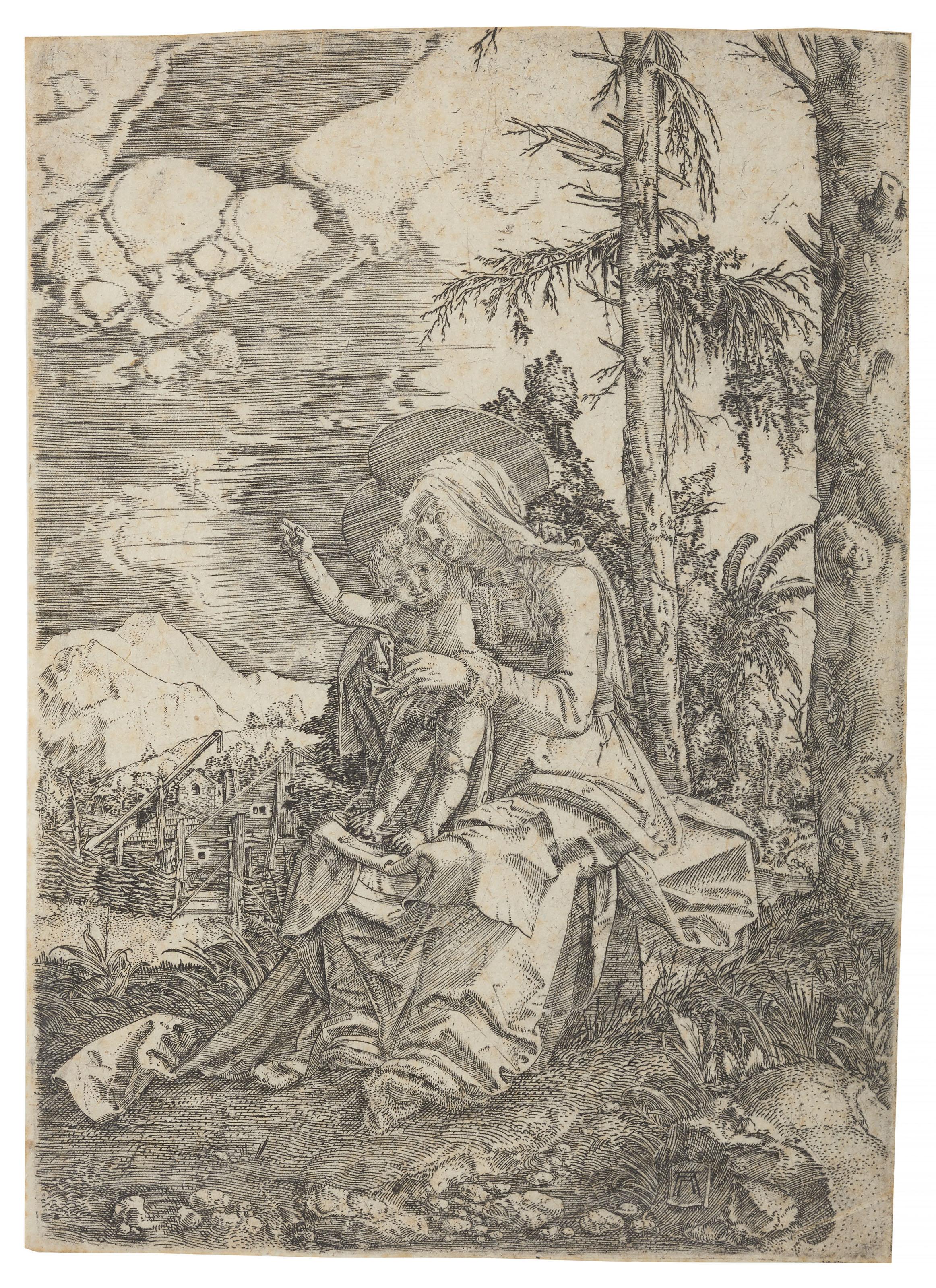 Albrecht Altdorfer - The Virgin with the blessing Child in a Landscape