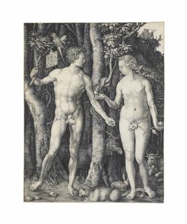 Albrecht Dürer - Adam and Eve (B., M., Holl. 1; S.M.S. 39)