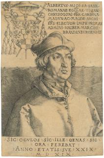 Albrecht Dürer - Cardinal Albrecht of Brandenburg (The Small Cardinal)