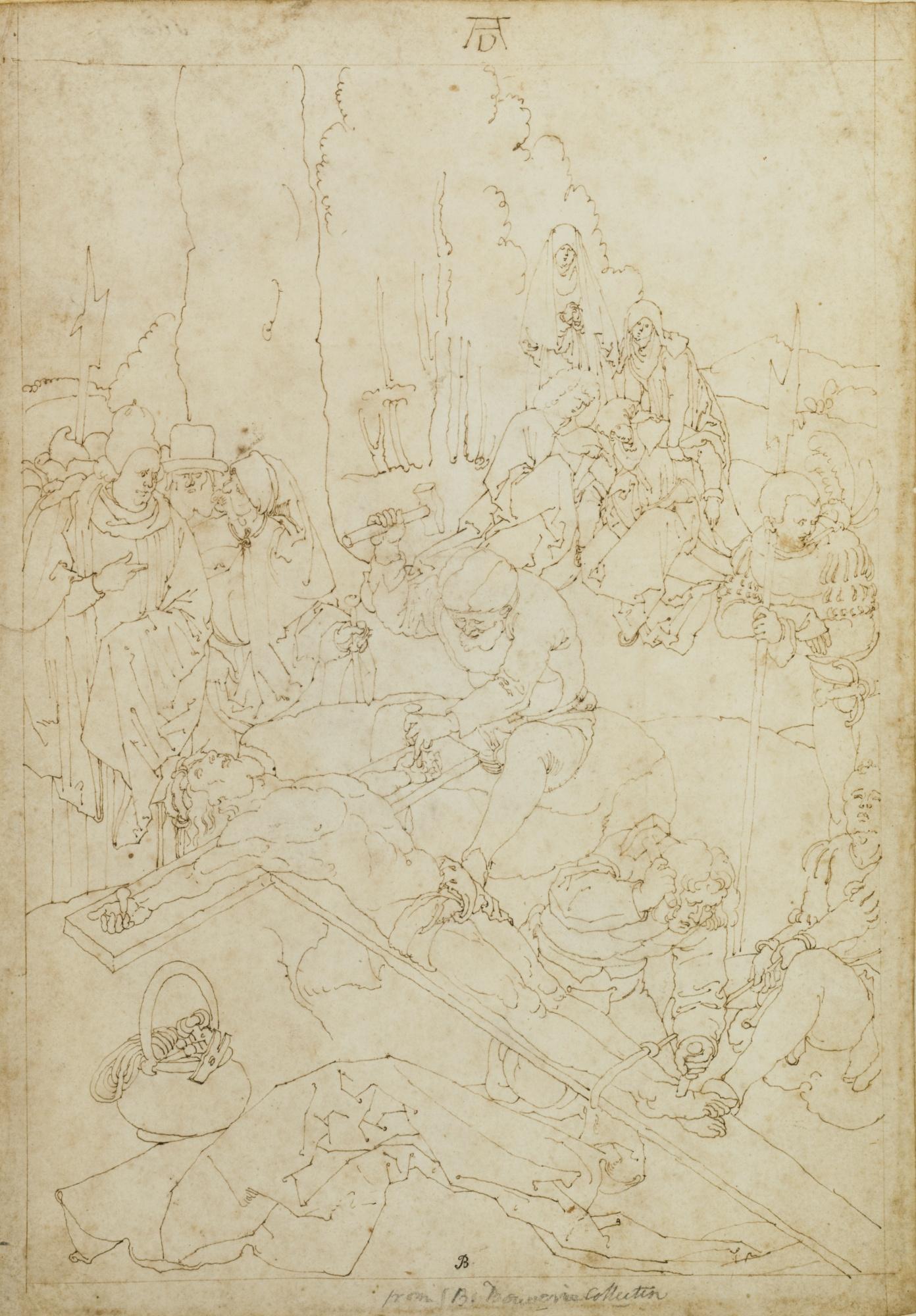 Albrecht Dürer - Christ Being Nailed To The Cross