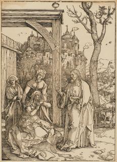 Albrecht Dürer - Christi Abschied von seiner Mutter.
