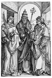 Albrecht Dürer - Die heiligen Stephanus, Sixtus und Laurentius.
