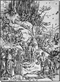Albrecht Dürer - Die Marter der Zehntausend von Nikomedien.