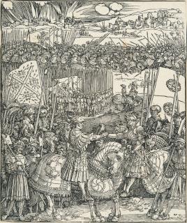 Albrecht Dürer - Die Zusammenkunft Kaiser Maximilians I. mit Heinrich VIII. von England