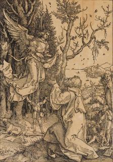 Albrecht Dürer - Joachim and the Angel, from The Life of the Virgin