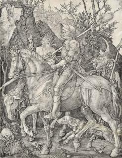Albrecht Dürer - Knight, Death and the Devil (Bartsch 98; Meder, Hollstein 74)