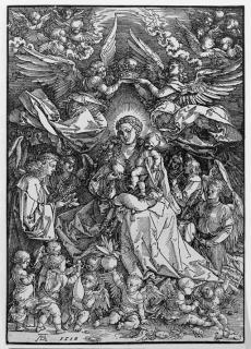 Albrecht Dürer - Madonna Queen of Angels (B.101; M., Holl. 211)