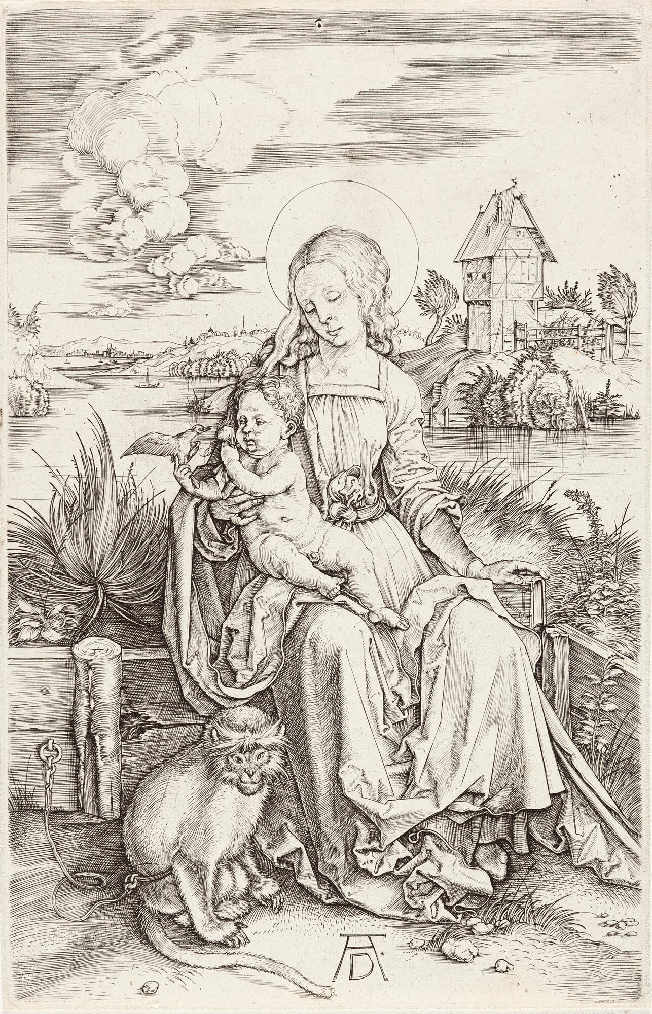 Albrecht Dürer - Maria mit der Meerkatze