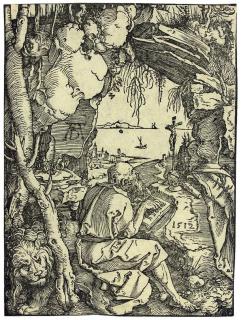 Albrecht Dürer - Saint Jerome in a Cave (Bartsch 113; Meder, Hollstein 229)