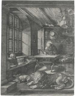 Albrecht Dürer - Saint Jerome In His Study (B. 60; M., Holl. 59)