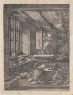 Albrecht Dürer - Saint Jerome in his Study