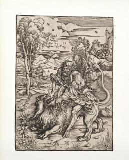 Albrecht Dürer - Samson Rending the Lion