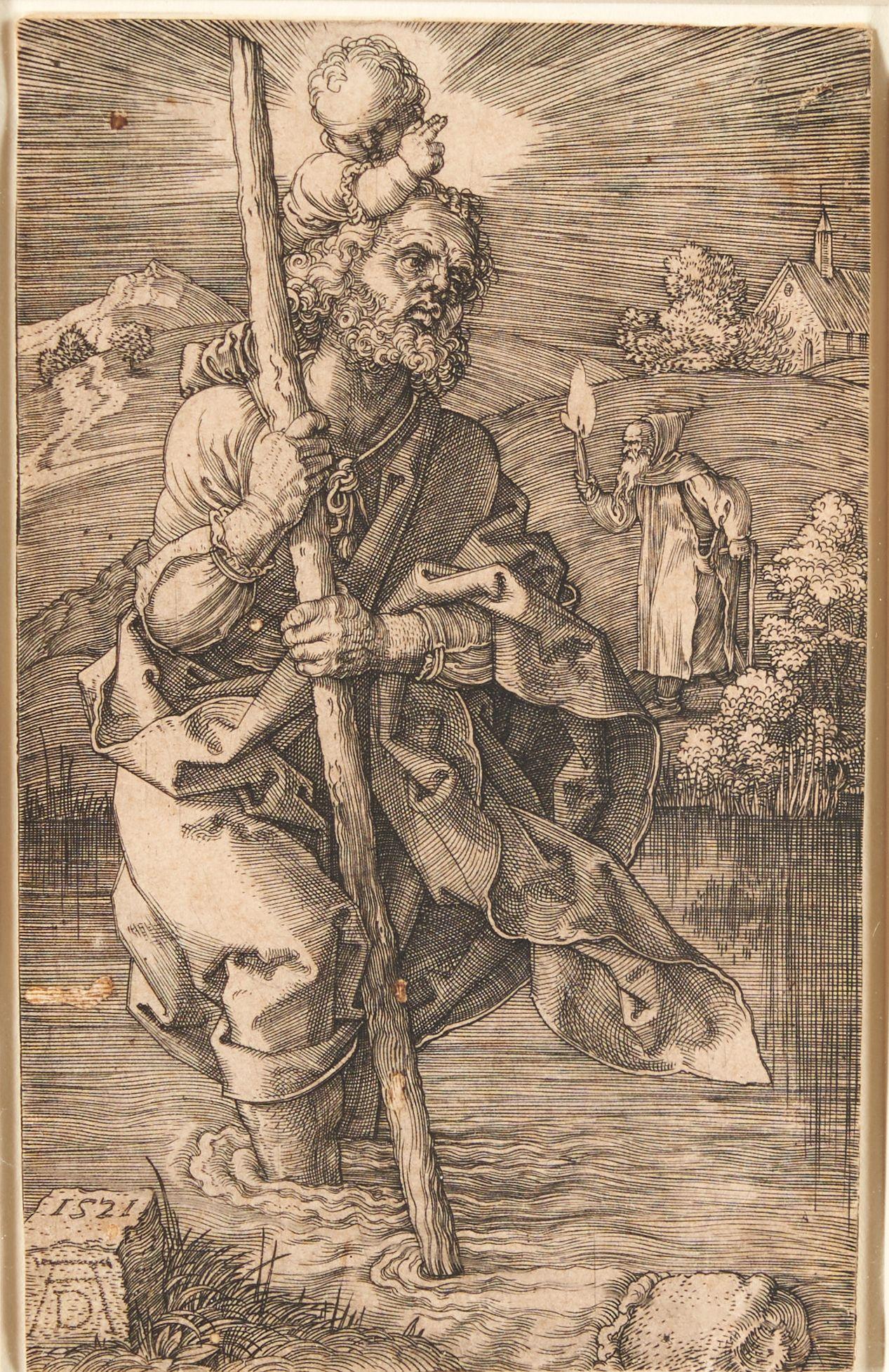 Albrecht Dürer - St. Christopher, facing to the right
