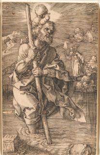 Albrecht Dürer - St. Christopher, facing to the right