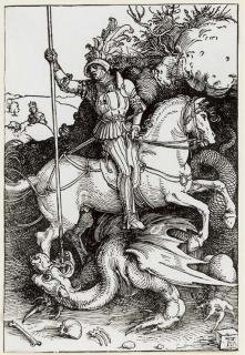 Albrecht Dürer - St. George Killing The Dragon (B. 111; M., Holl. 225)