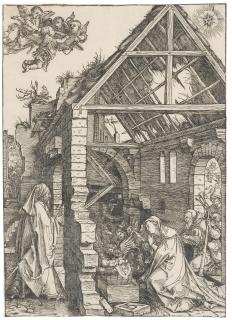 Albrecht Dürer - The Adoration of the Shepherds, from The Life of the Virgin