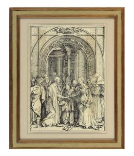 Albrecht Dürer - The Betrothal of the Virgin, from The Life of the Virgin (Bartsch 82; Meder, Hollstein 194; Strauss 172)