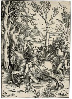 Albrecht Dürer - The Knight and the Lansquenet (B. 131; M., Holl. 265; S.M.S. 106)