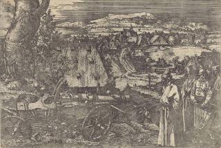 Albrecht Dürer - The landscape with the canon