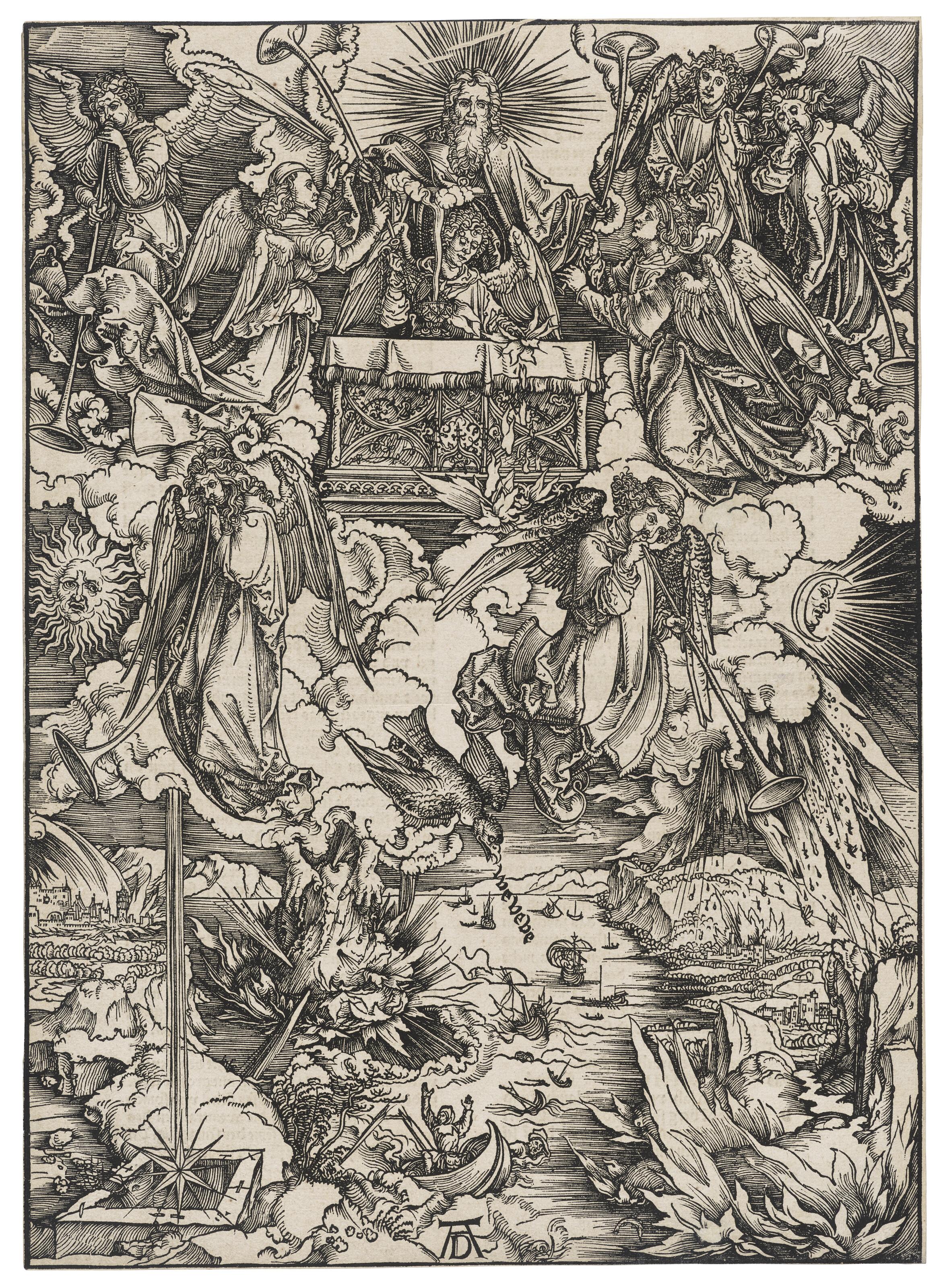 Albrecht Dürer - The Seven Angels with the Trumpets, from: The Apocalypse