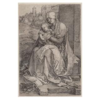 Albrecht Dürer - The Virgin and Child Seated by the Wall