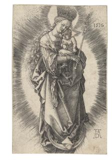 Albrecht Dürer - The Virgin on a Crescent with a Sceptre and a starry Crown
