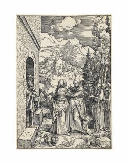 Albrecht Dürer - The Visitation, From The Life Of The Virgin (B. 84; M., Holl. 196)