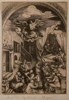 Albrecht Durer - La Naissance de la Vierge (Bartsch 80)