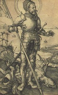 Albrecht Durer - St. George on Foot (B. 53; M., Holl. 55)