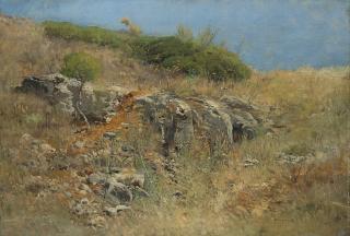 Alceste Campriani - Scorcio di campagna