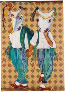 Aldo Mondino - Maschere Balletto Turco