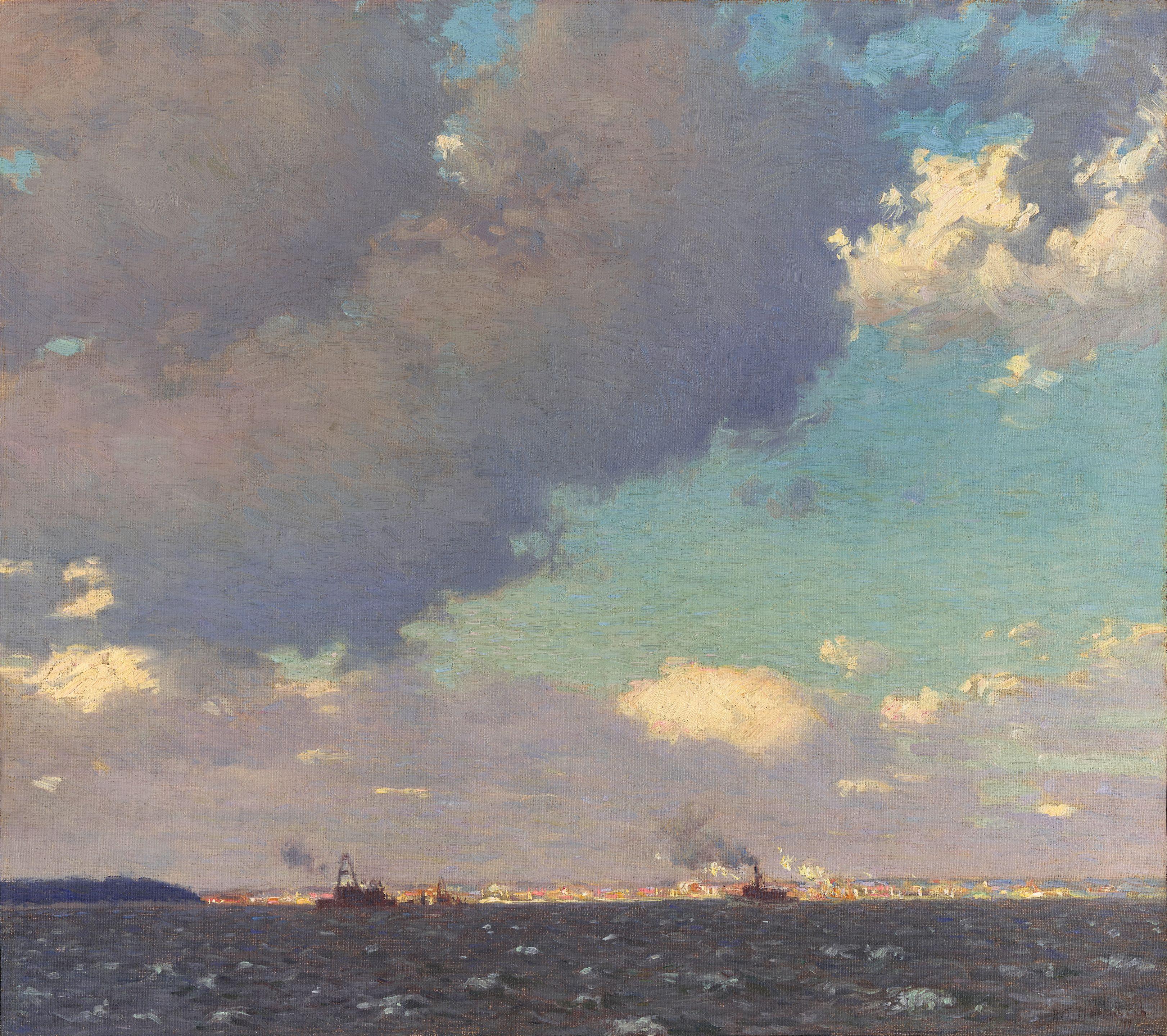 Aldro Thompson Hibbard - Clearing, Buzzards Bay 25 1/4 x 28 3/8 in. (64.1 x 72.1 cm.)