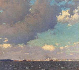 Aldro Thompson Hibbard - Clearing, Buzzards Bay 25 1/4 x 28 3/8 in. (64.1 x 72.1 cm.)