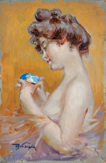 Aleardo Villa - Portrait of a Woman