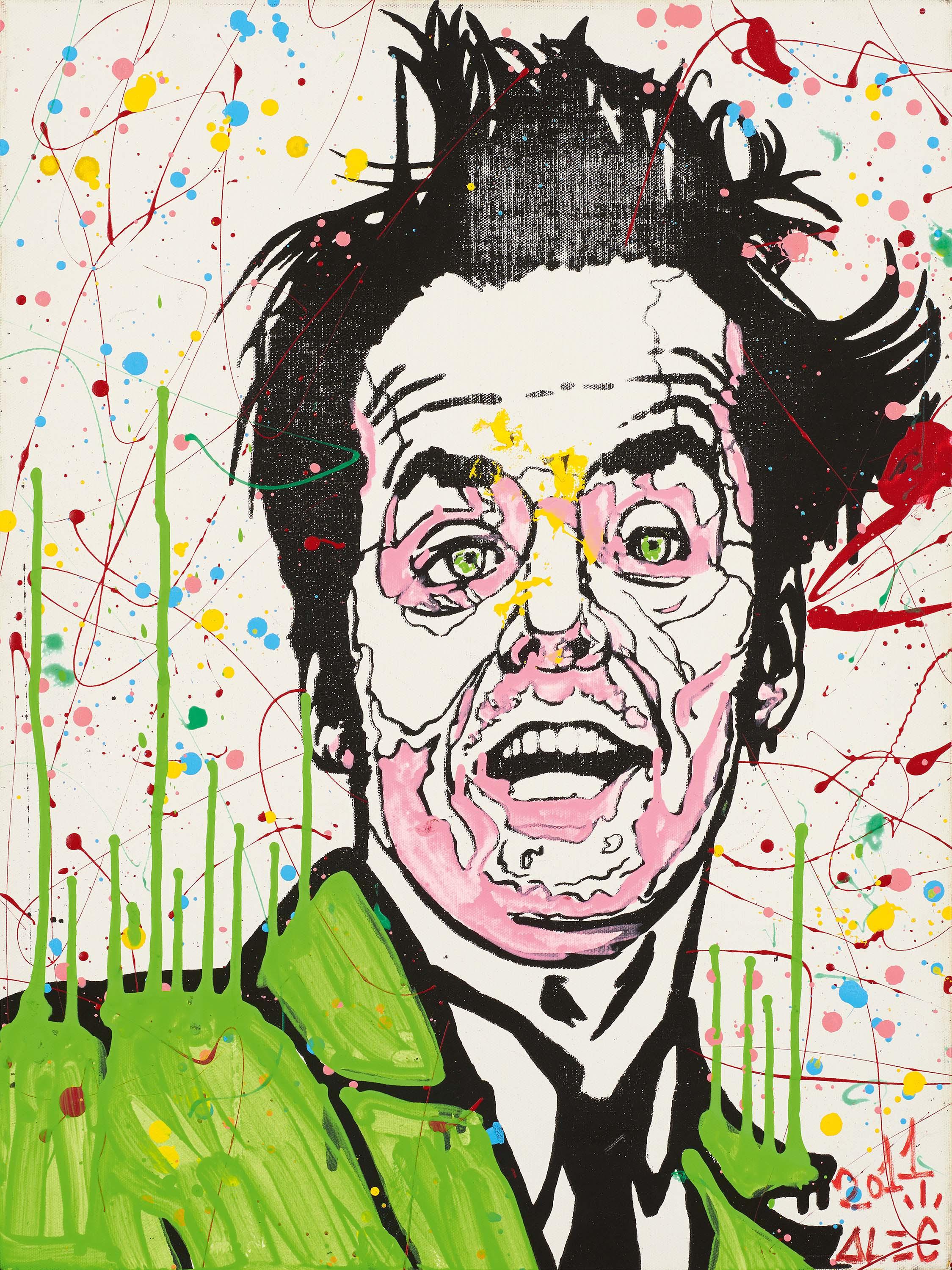Alec Monopoly - Jack Nicholson in Grün.