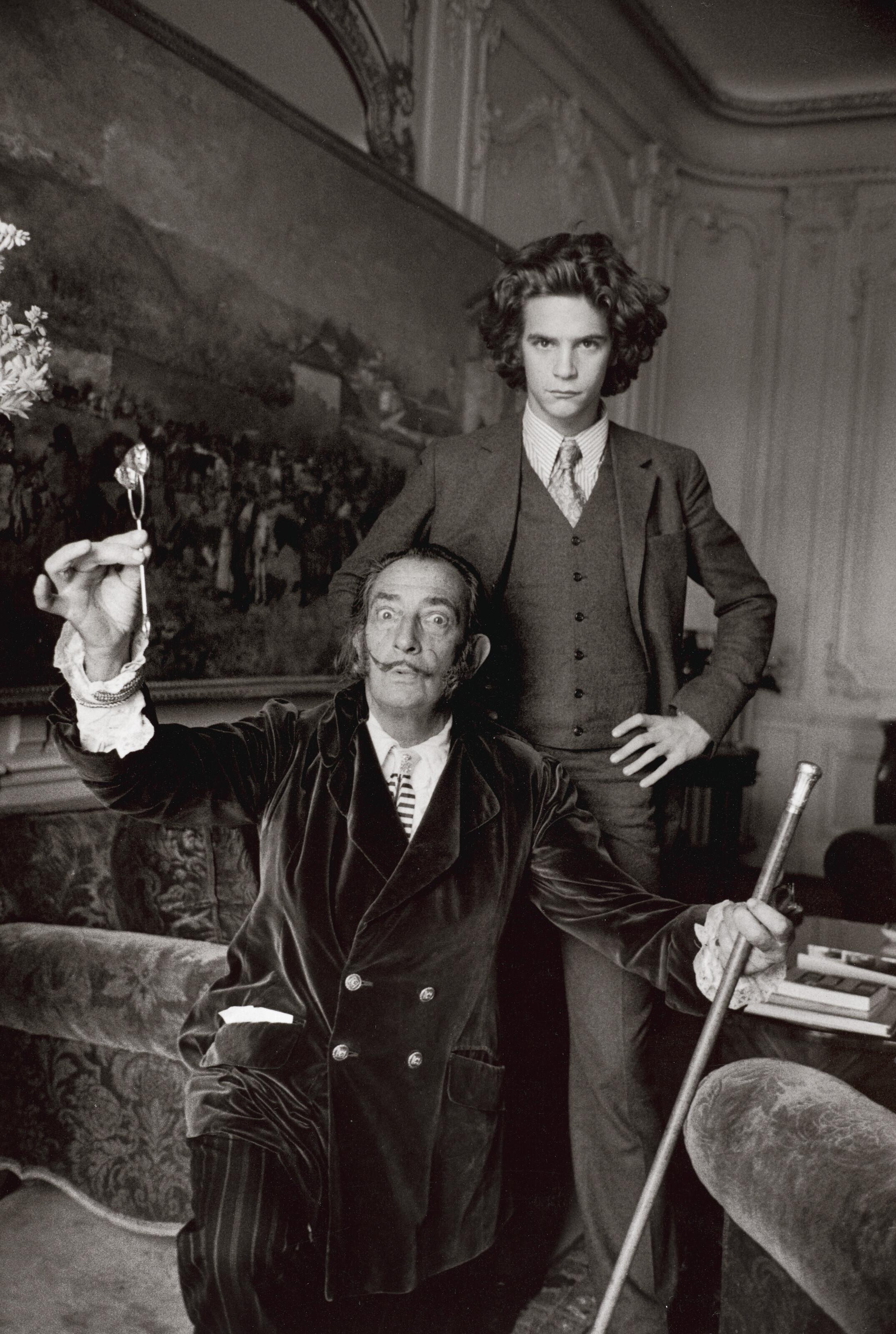 Alécio de Andrade - Salvador Dalí et François-Marie Banier, Hôtel Le Meurice, Paris, 1971