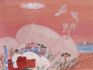 Alecos Fassianos - Greek summer Landscape