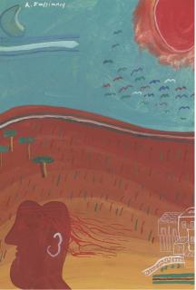 Alecos Fassianos - Red man under the sun