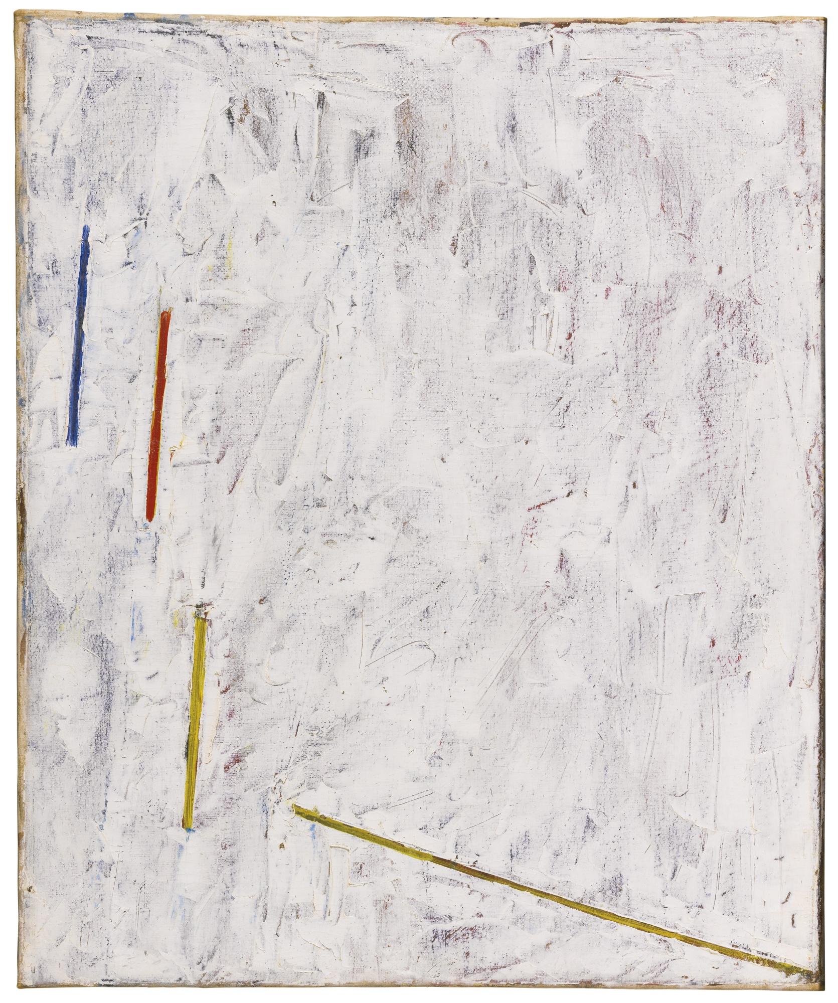 Alejandro Otero - Líneas Coloreadas Sobre Fondo Blanco