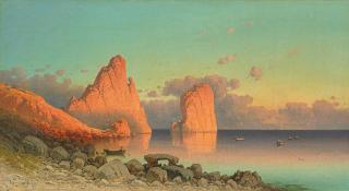 Aleksander Swieszewski - Die Faraglionifelsen vor Capri.