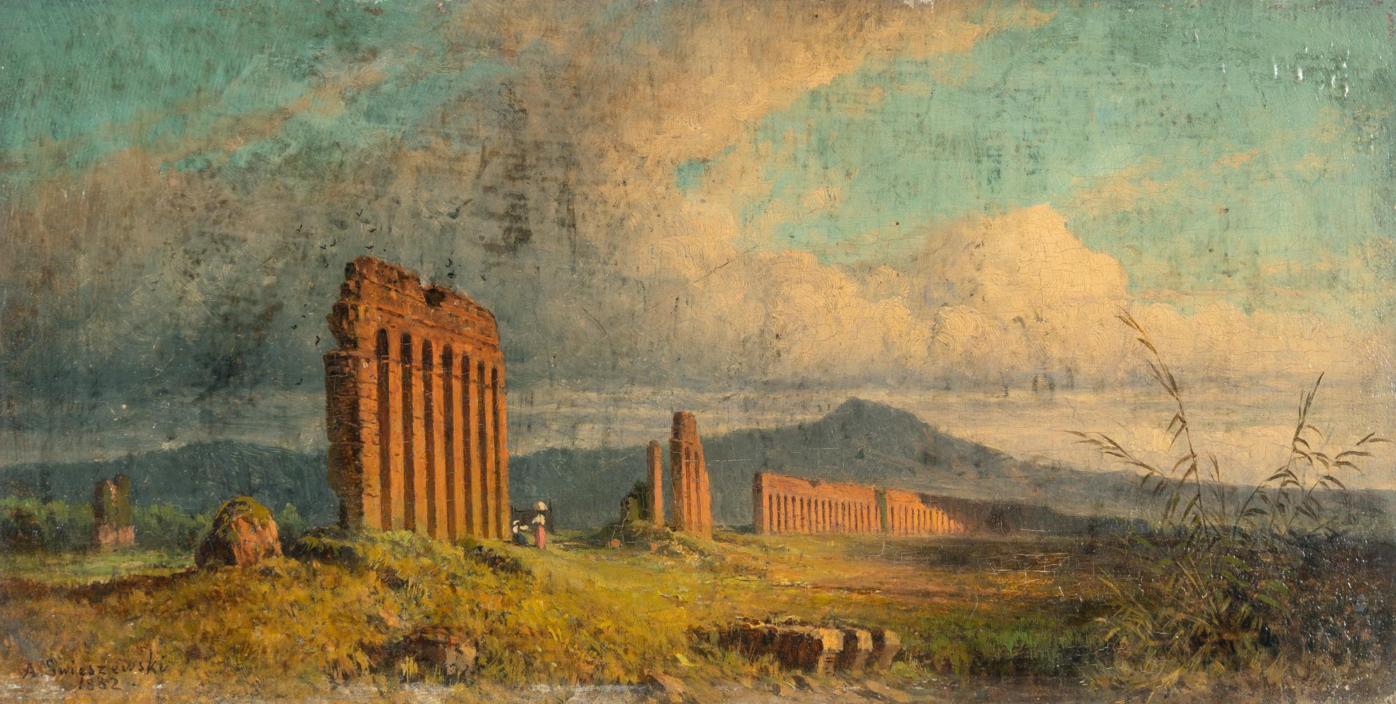 Aleksander Swieszewski - Verfallenes Aquädukt in der römischen Campagna