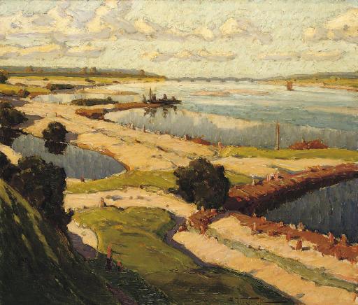 Aleksander Vladimirovich Makovskii - Spring flood