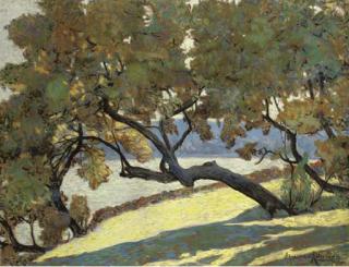 Aleksandr Al\'Tmann - Le Grand Arbre Au Bord de La Mer