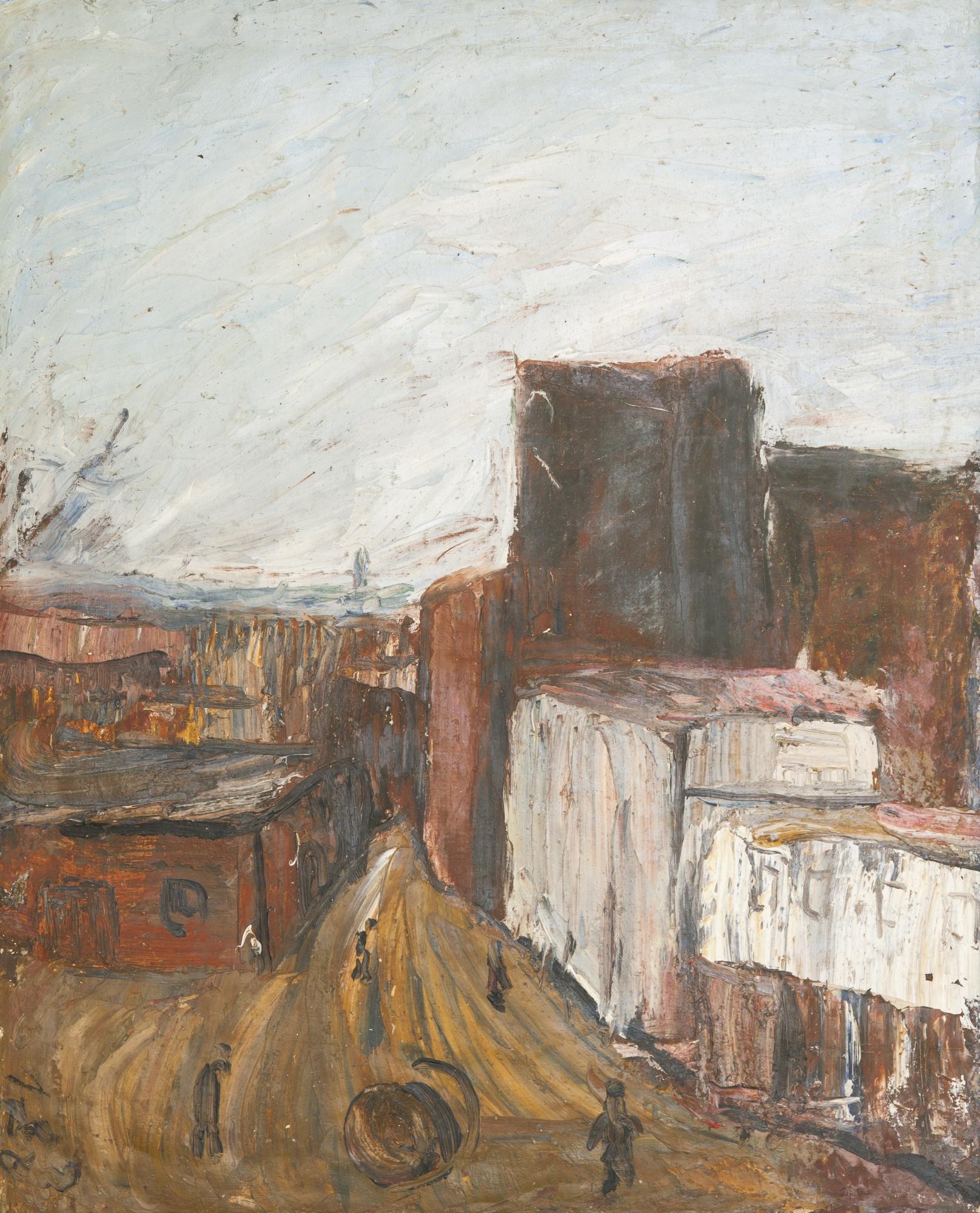 Aleksandr Drevin - Street Scene; View Of Altai (Double-Sided Composition)