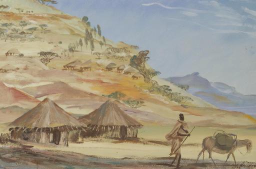 Aleksandr Evgen\'evich Iakovlev - Étude des villages Éthiopiens, Abyssinie