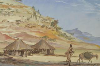 Aleksandr Evgen\'evich Iakovlev - Étude des villages Éthiopiens, Abyssinie