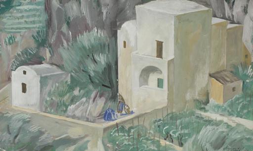 Aleksandr Evgen\'evich Iakovlev - Étude pour des scènes de village à Capri