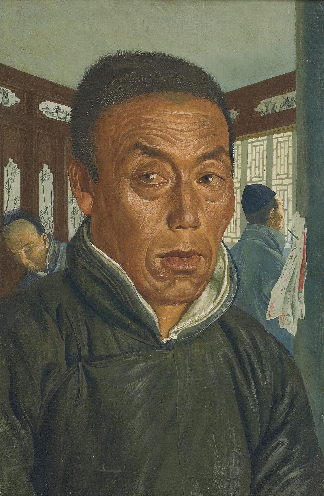 Aleksandr Evgen\'evich Iakovlev - Portrait of A Chinese Merchant