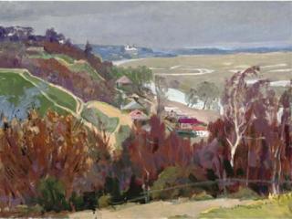 Aleksandr Georgievich Gulyev - A Village Beside A River