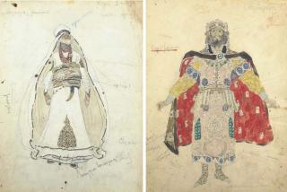 Aleksandr Iakovlevich Golovin - Two Costume Designs For Ruslan And Liudmila: Arab; And Svetozar